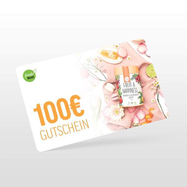GESCHENKGUTSCHEIN 100 € Geschenkgutscheine - foodsbest foodsbest®